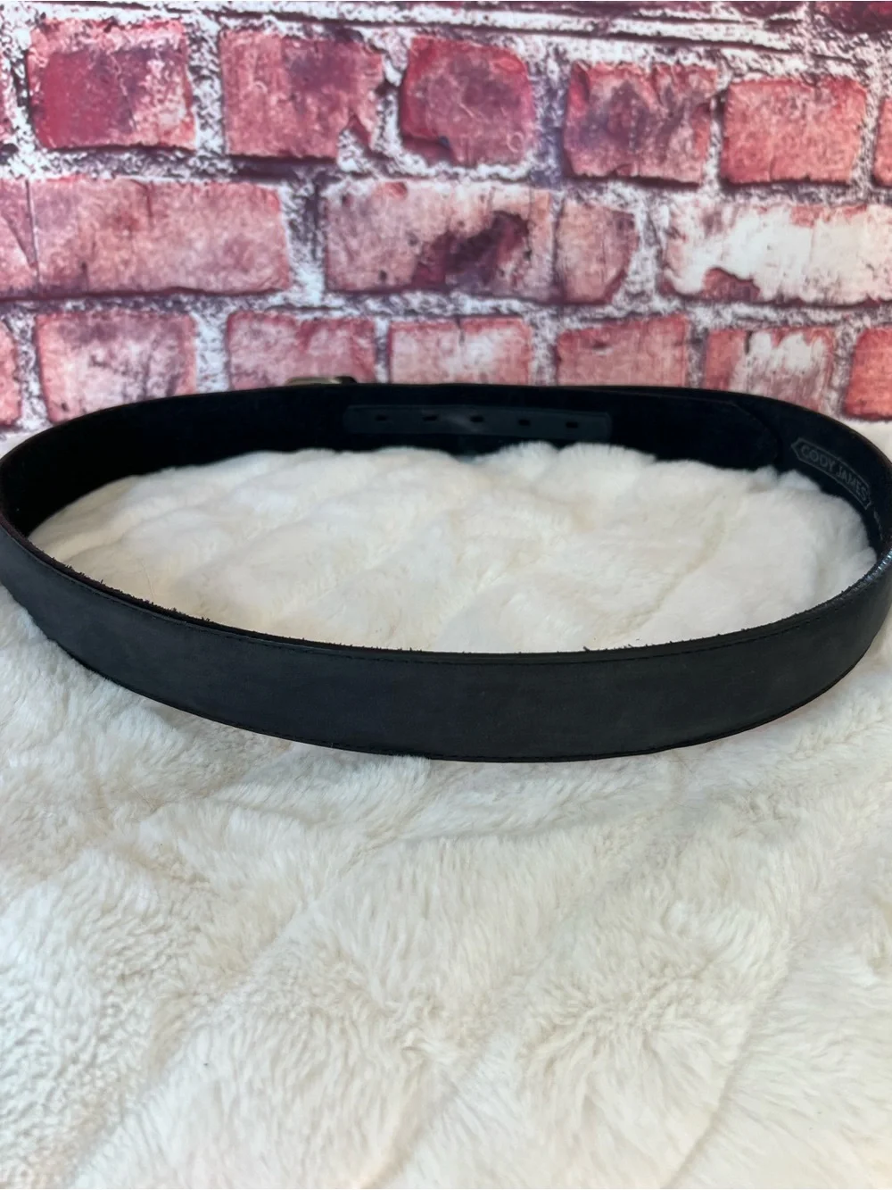 Cody James Black Leather Western Belt Made In USA